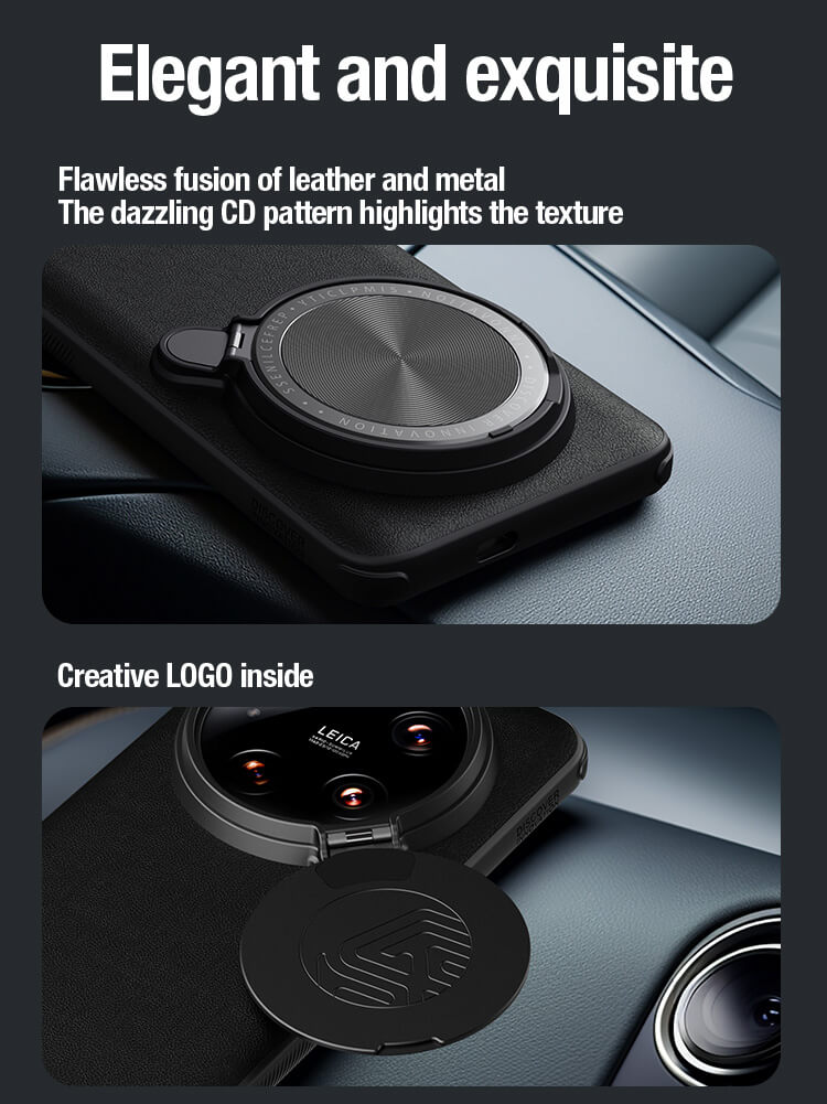 Чехол-крышка NILLKIN для Xiaomi 14 Ultra (серия Camshield Prop Leather Magnetic)